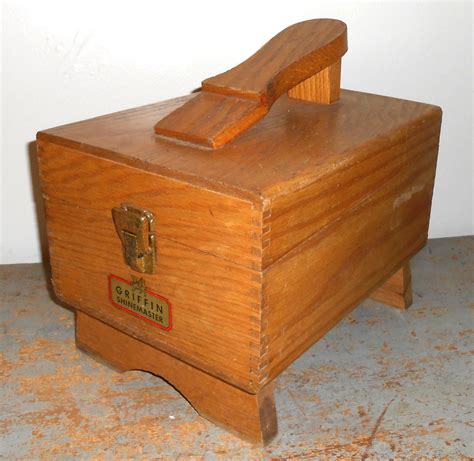 vintage shoe shine box wooden